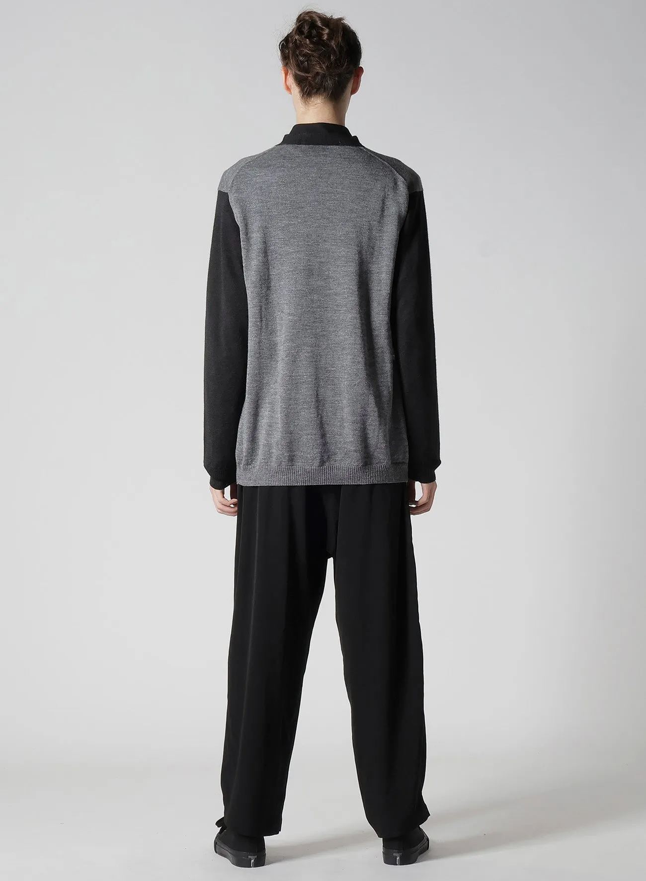 12G KNIT CARDIGAN WITH LOGO
