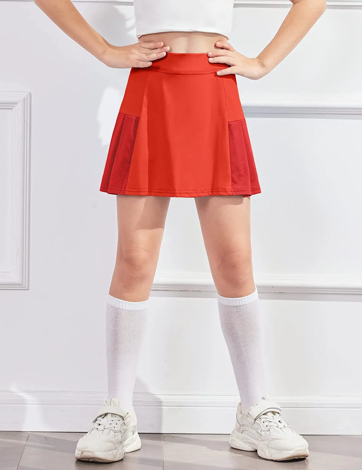 Arshiner Girl's Sport Skirts with Shorts Athletic Pleated Skorts