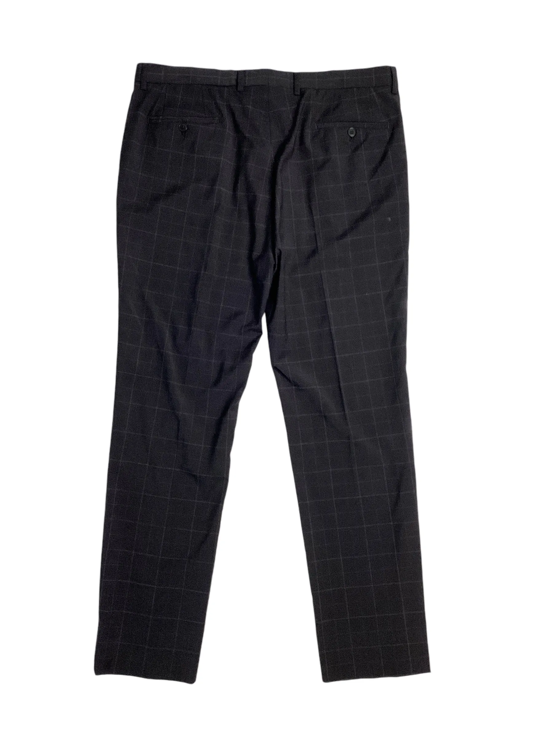 AX Armani Exchange Mens Slim fit Dress Pants 38 / 32 Black Plaid