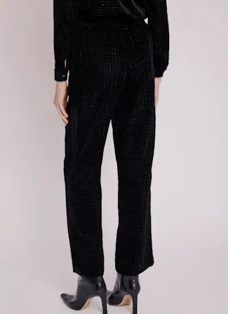 Berenice Pantalon Droit Imprime Pant in Black