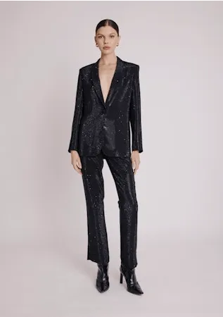 Berenice Pantalon Strass Pant in Black