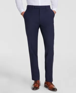 Calvin Klein Mens Slim fit Dress Pants 32 / 32 Blue Solid Stretch