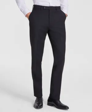 Calvin Klein Mens Slim fit Dress Pants 38 / 32 Grey Solid Stretch