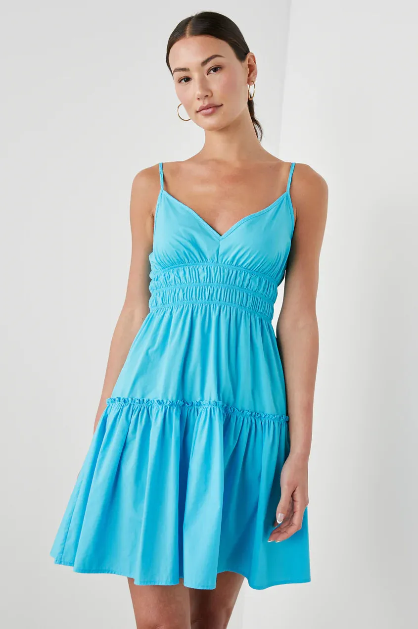 CARMEN DRESS - BLUE SURF