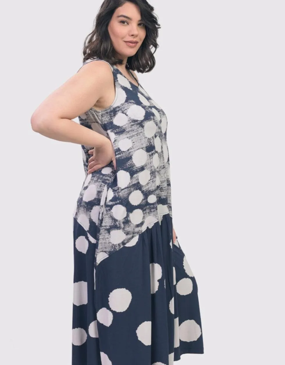 Cloud Tank Dress, Navy