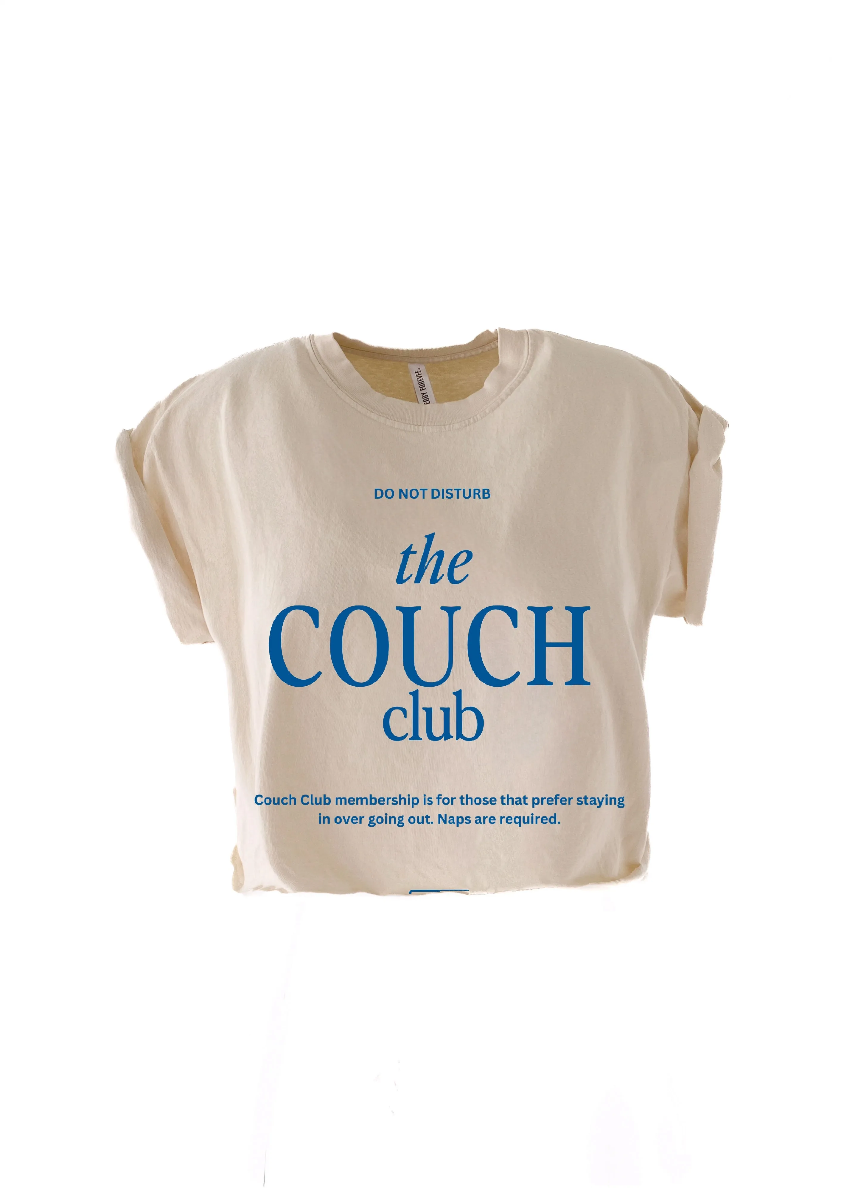 CROPPED COUCH CLUB GRAPHIC TEE