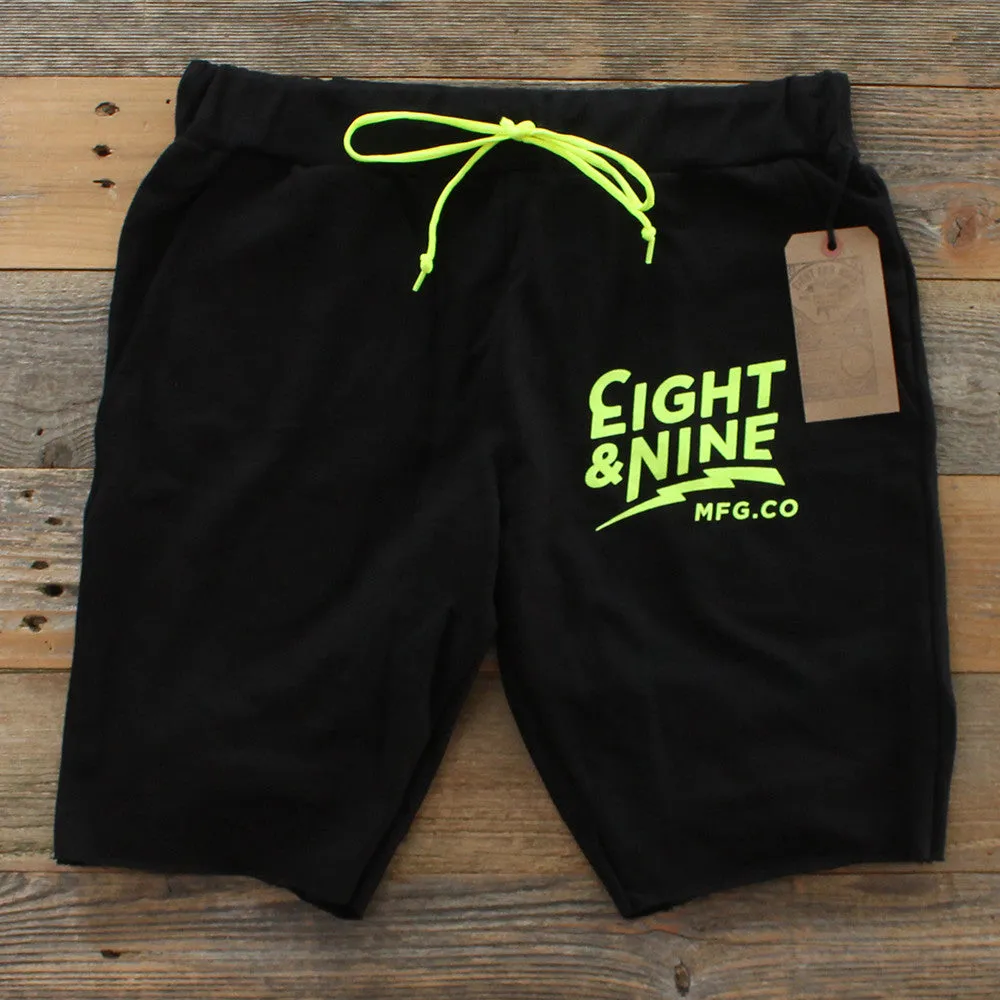 Cruise Black French Terry Shorts Volt