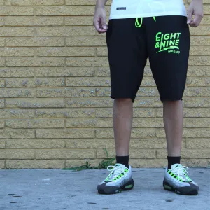 Cruise Black French Terry Shorts Volt