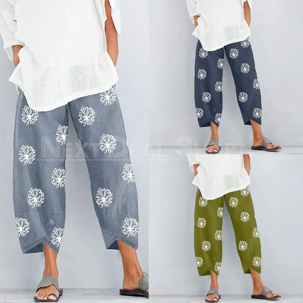 Dandelion Print Comfy Pants