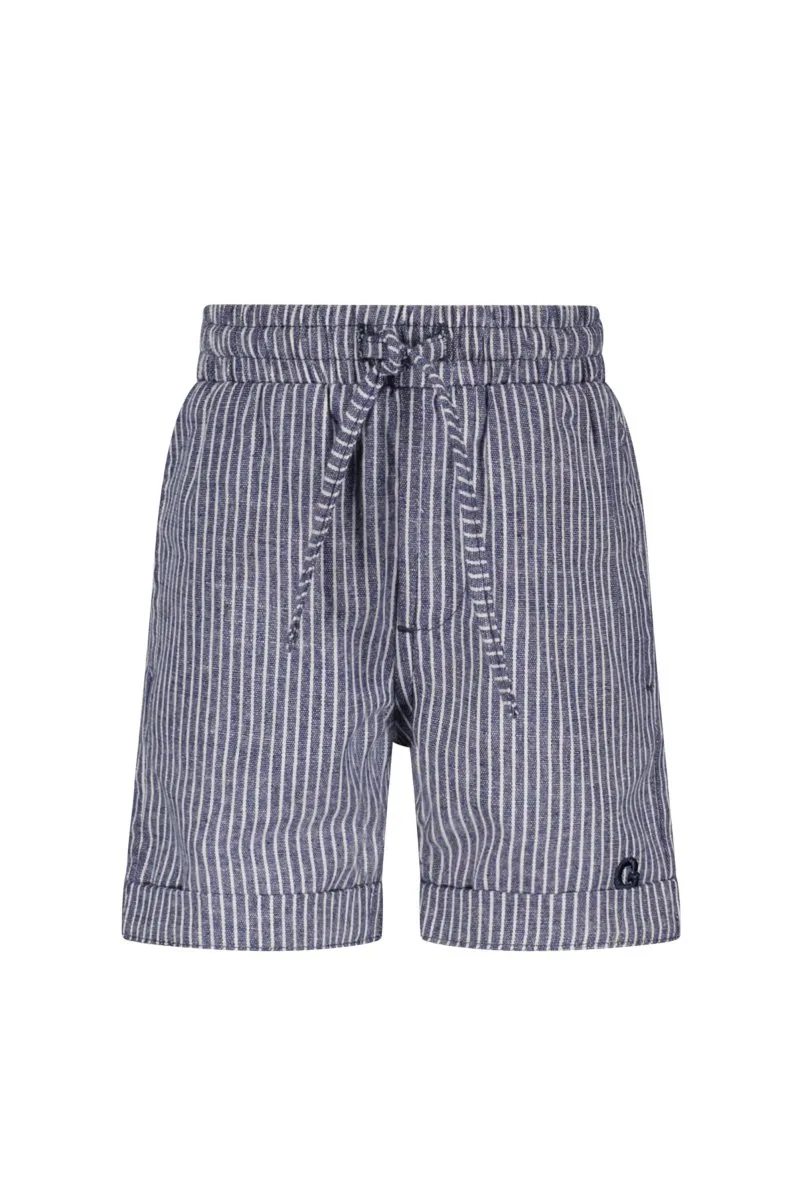 DARRYL striped shorts Navy
