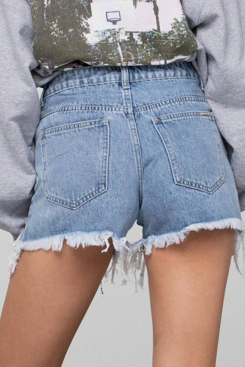 Denim Lab USA Rhinestone Denim Shorts