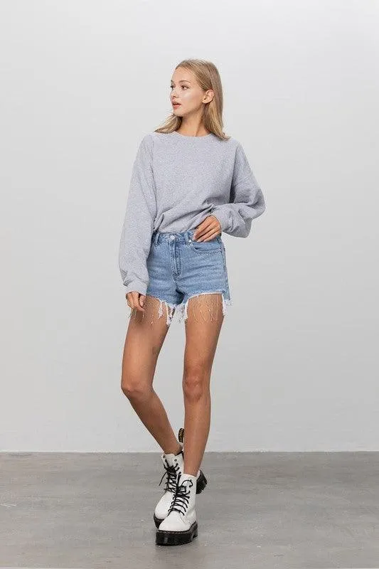 Denim Lab USA Rhinestone Denim Shorts