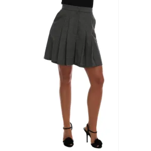 Dolce & Gabbana Chic High Waist Wool Mini Shorts