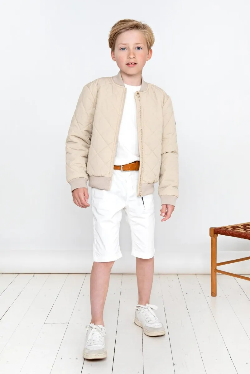 DRAKE twill shorts Off white
