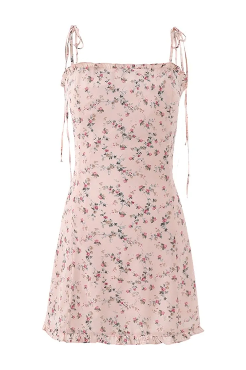 Evianna Floral Graceful Print Mini Dress
