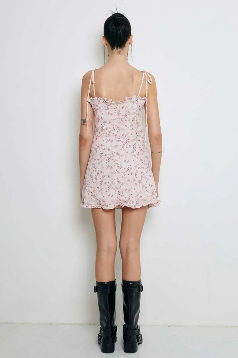 Evianna Floral Graceful Print Mini Dress