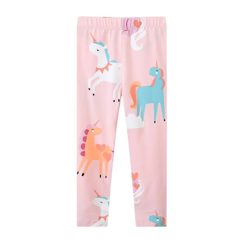 Girl's Animal Print Trousers