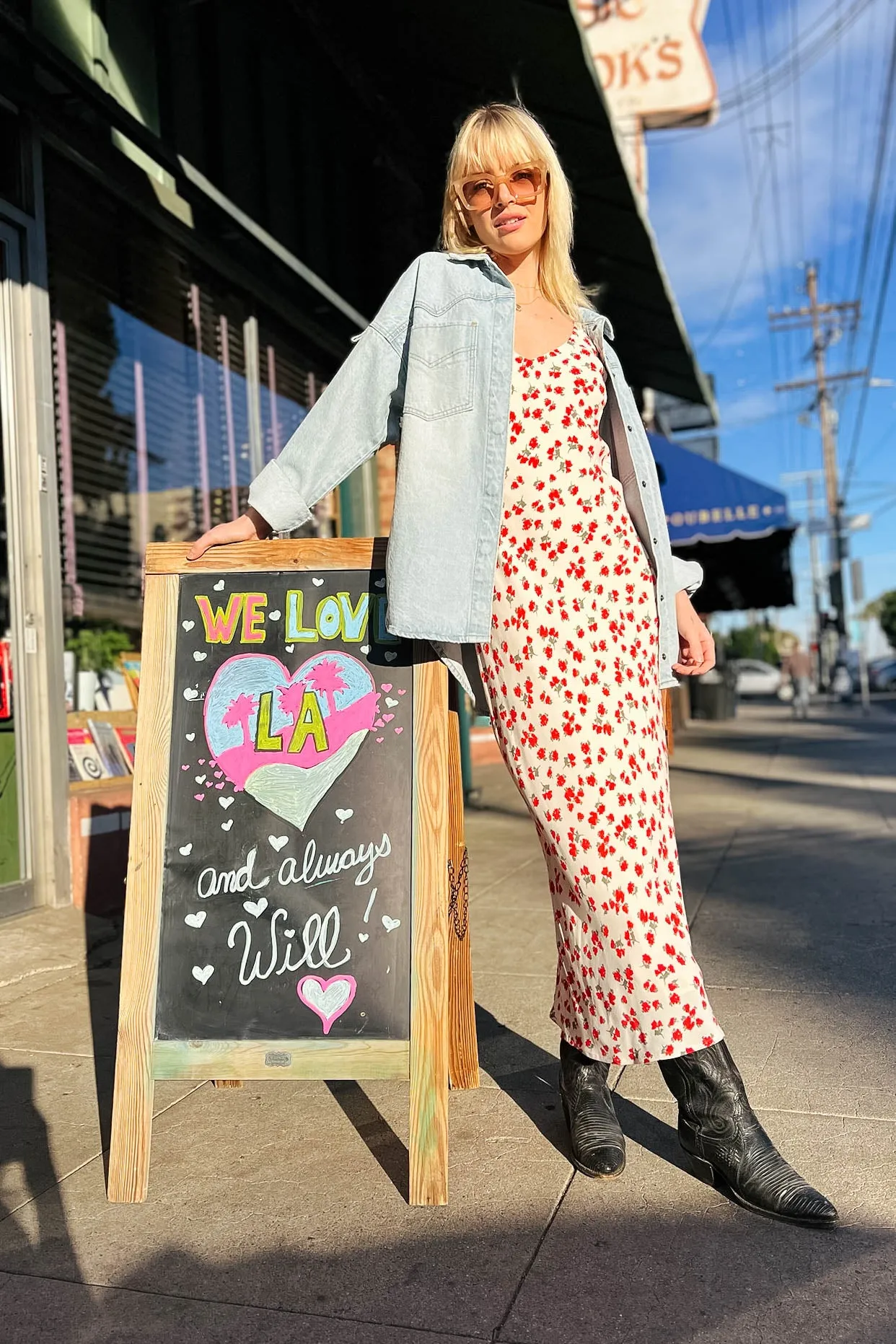 Hana La Rosa Ditsy Maxi Dress