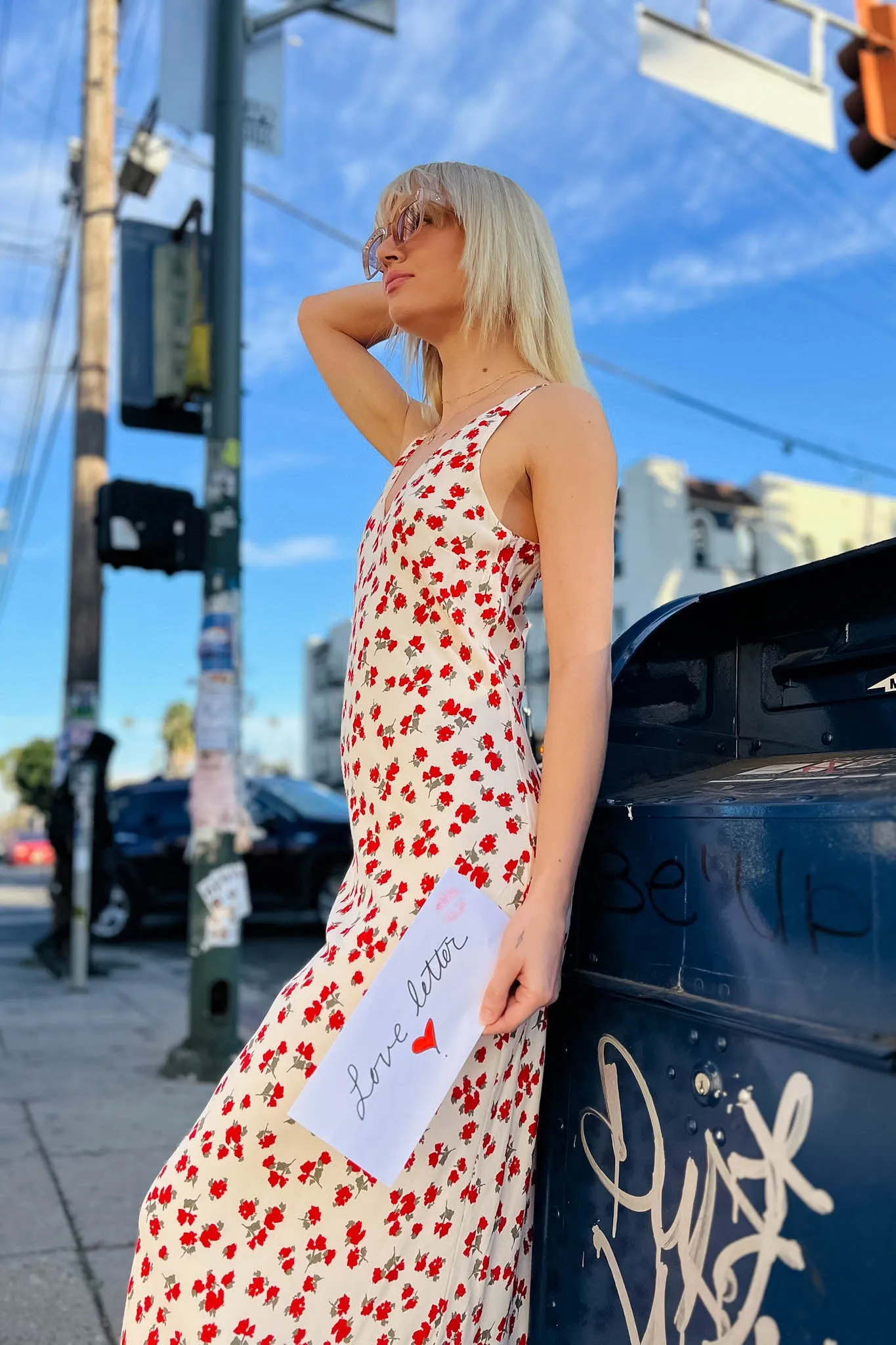 Hana La Rosa Ditsy Maxi Dress