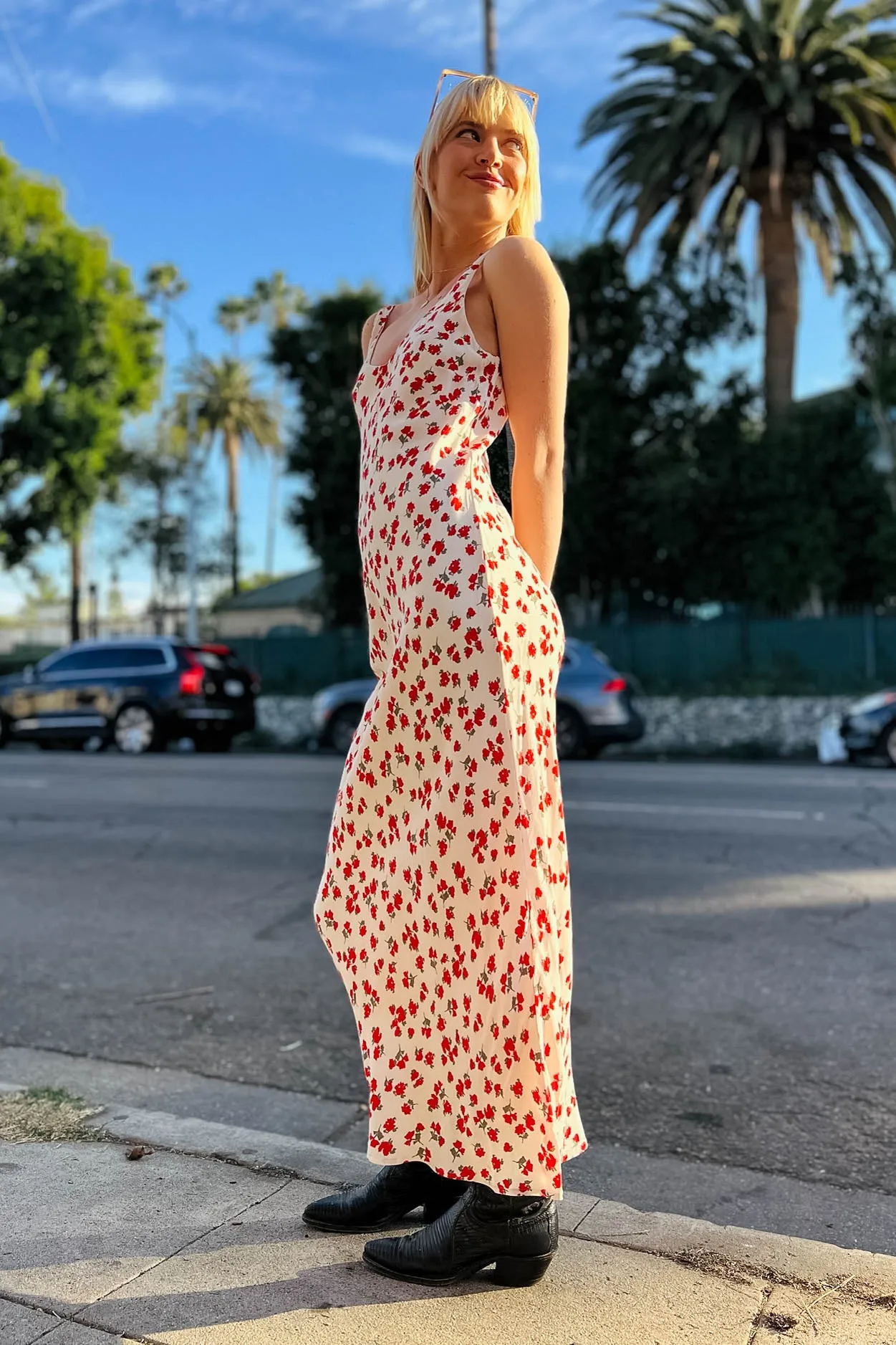 Hana La Rosa Ditsy Maxi Dress