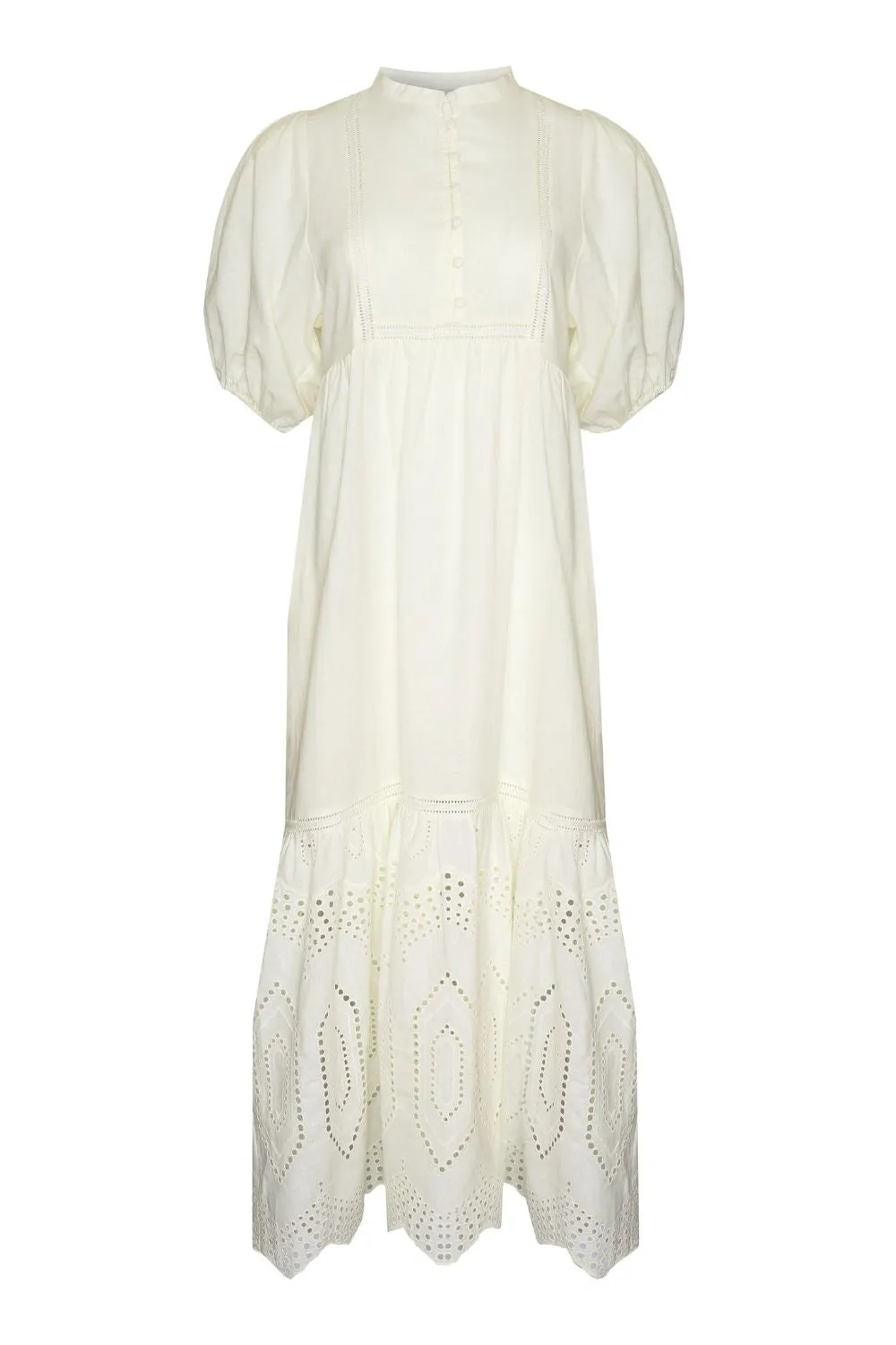 helm dress - cream broderie