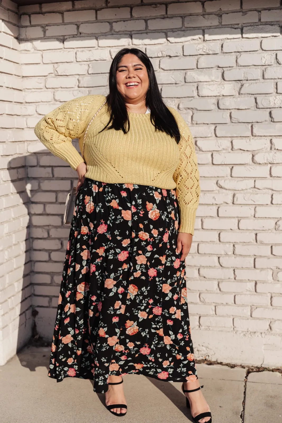 Lilith Maxi Skirt In Black