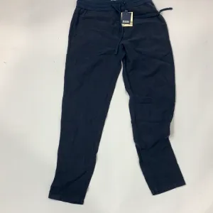 Linen Drawstring Pants (Navy)