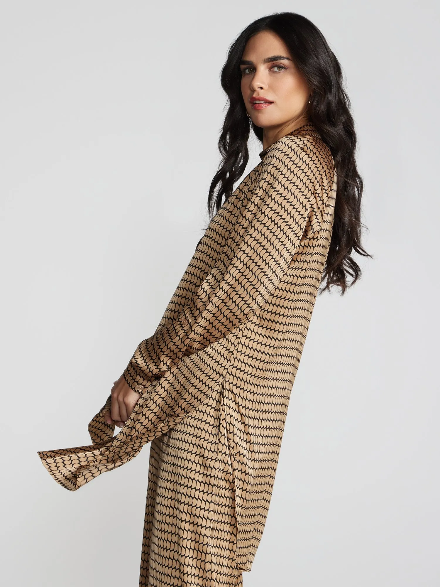 Lolonyo Printed Button-Front Shirt