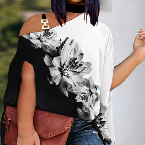 Loose Hollow Out Halter Short Batwing Blouses