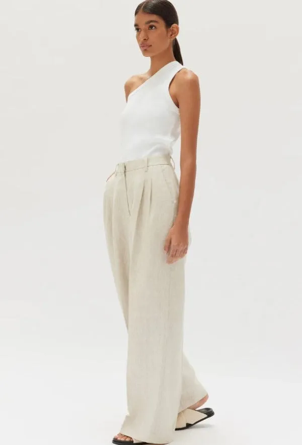 Maeve Linen Pant Oat