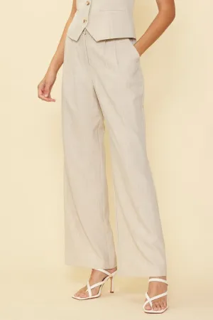 MELANGE TWO TONE TROUSER