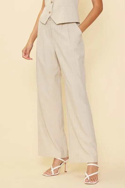 MELANGE TWO TONE TROUSER
