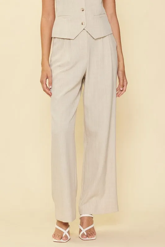 MELANGE TWO TONE TROUSER