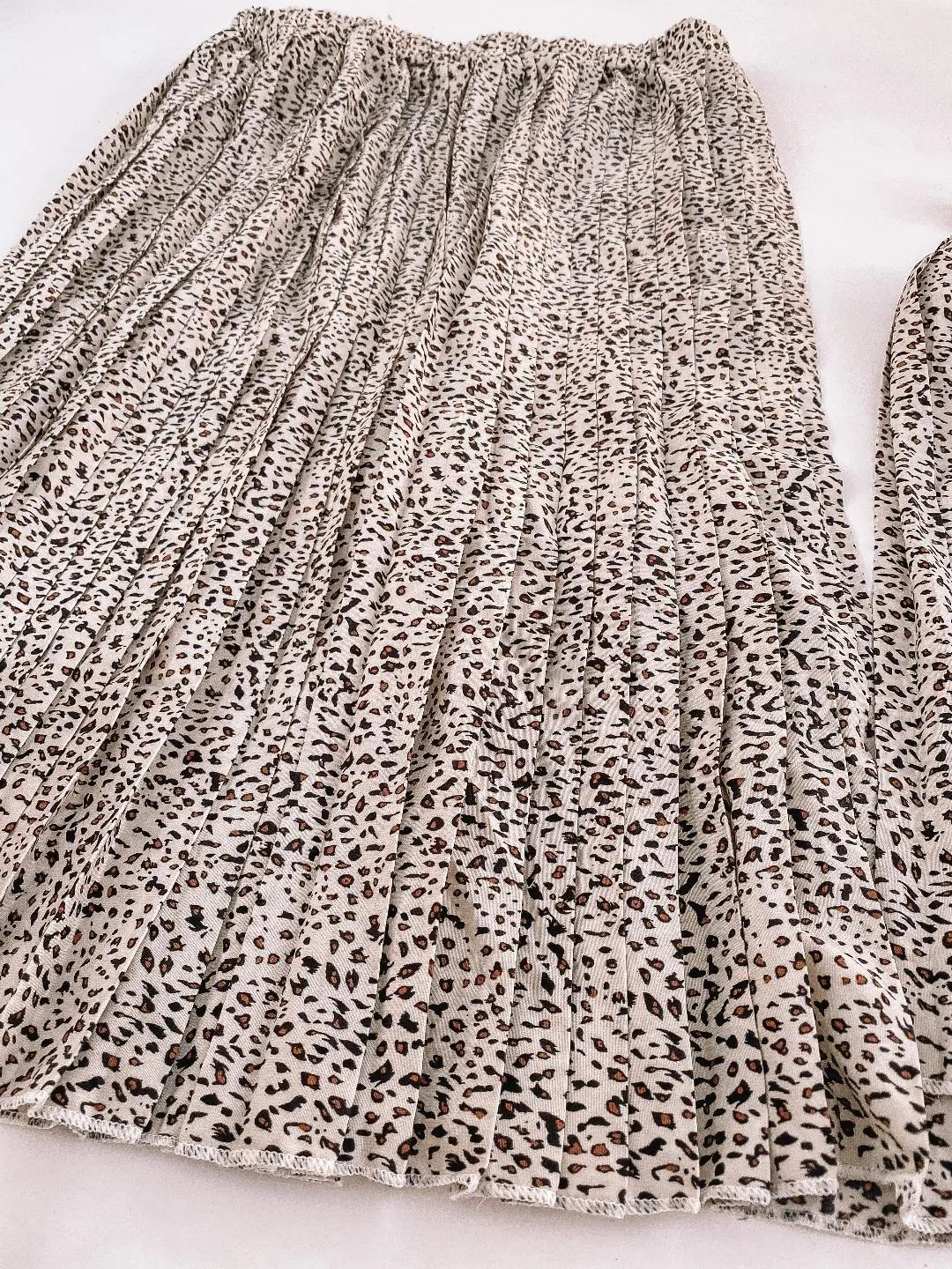 Missy Leopard Pleated Mommy and Me Matching Skirts