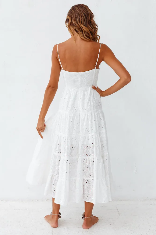 Moon Faerie Midi Dress White