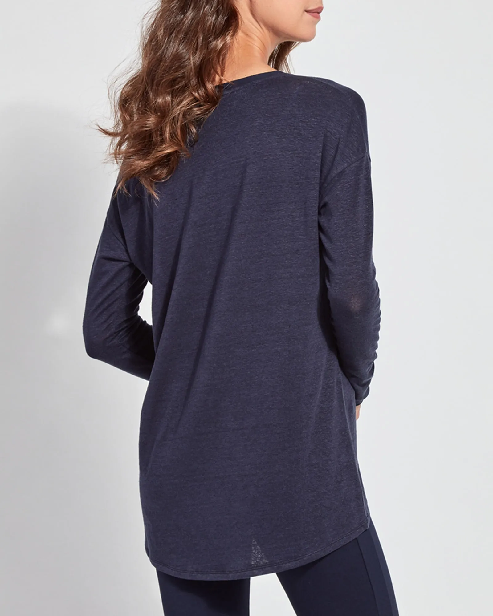 Mya Long Sleeve Top | True Navy