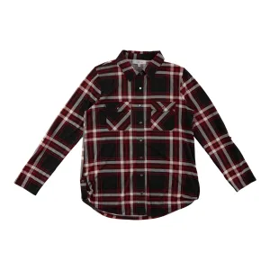 mySTYLE Women's Plaid Shirt with Side Tabs