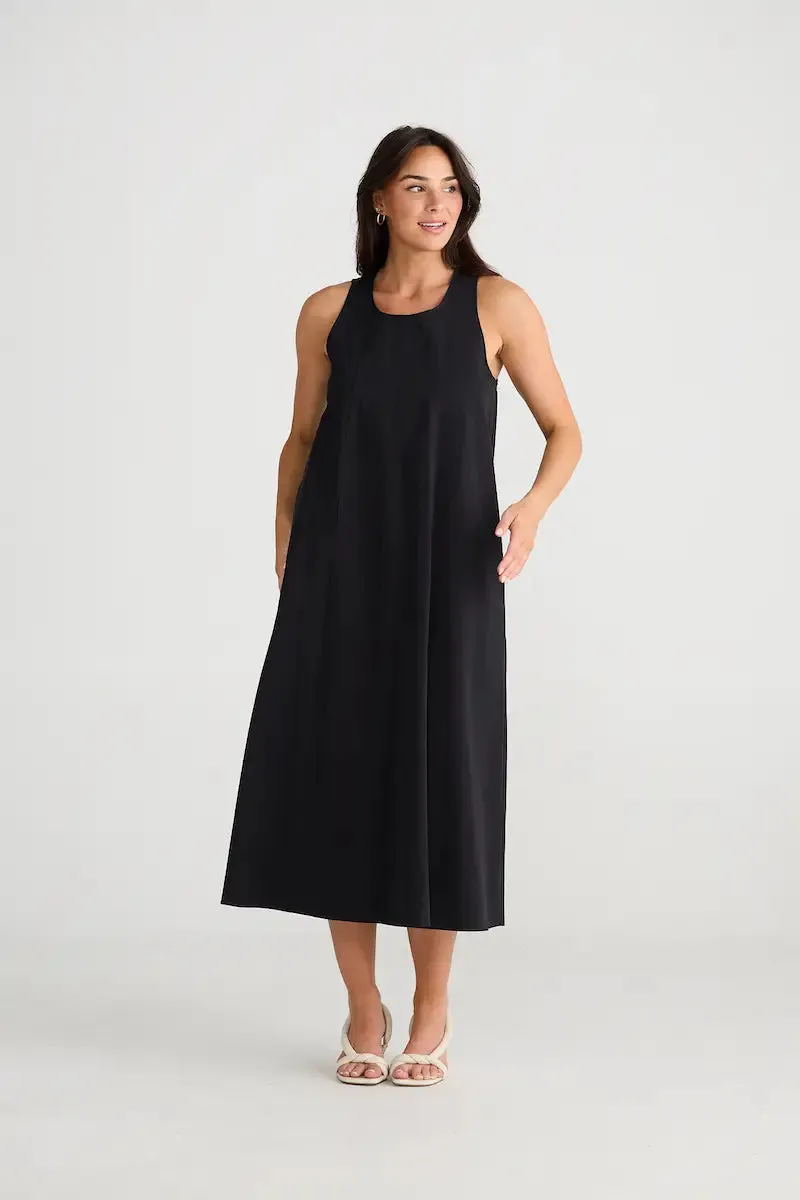 Newport Dress - Washed Black