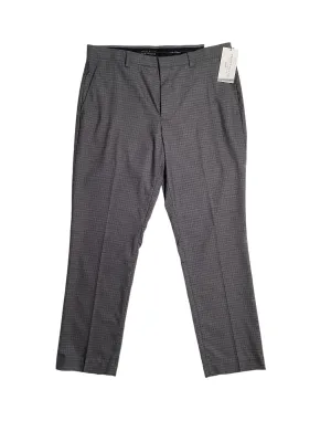 Perry Ellis Portfolio Mens Slim Fit Solid Stretch Dress Pants Charcoal 34 x 30
