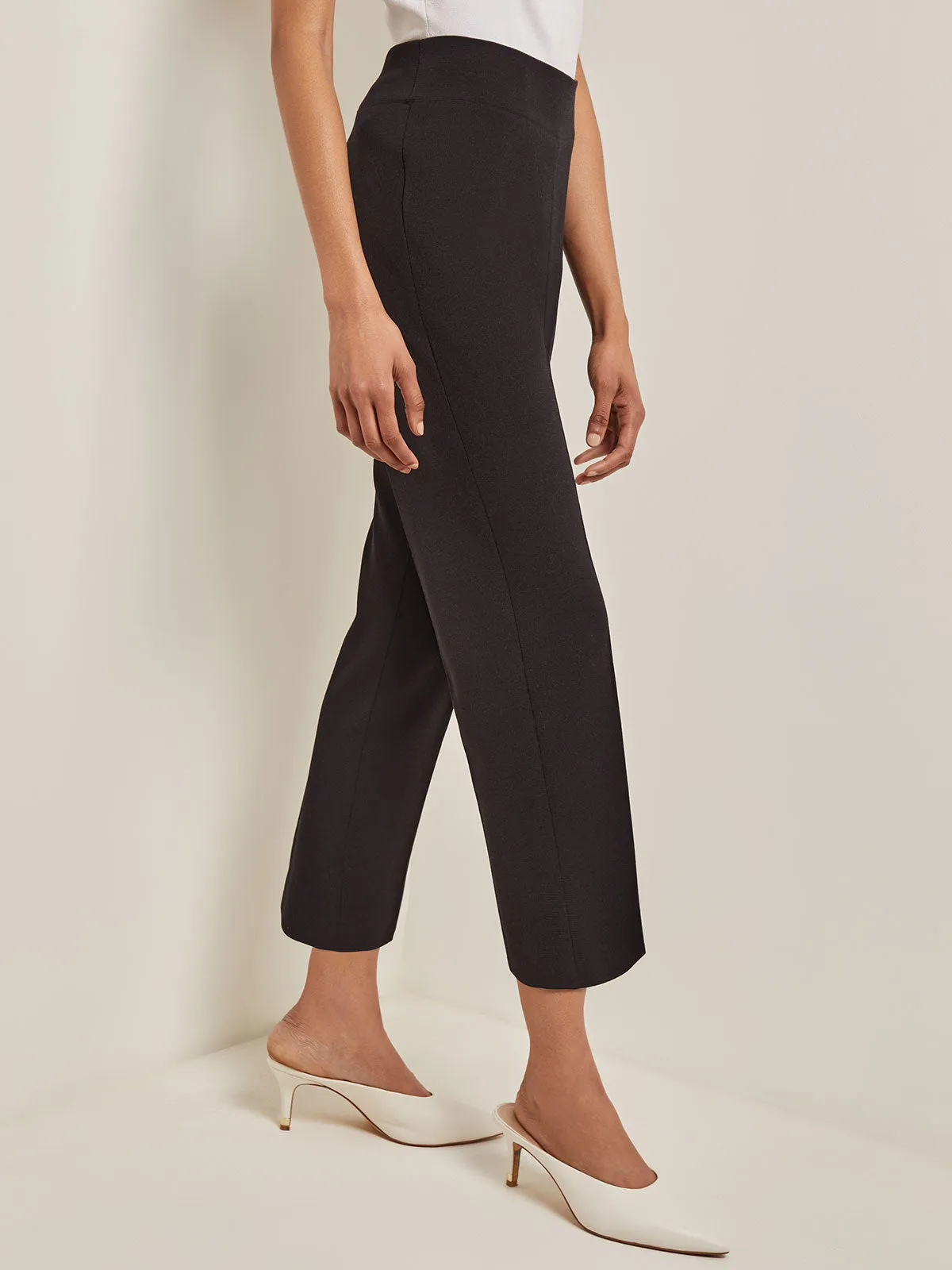 Petite Full-Length Flat Knit Pant