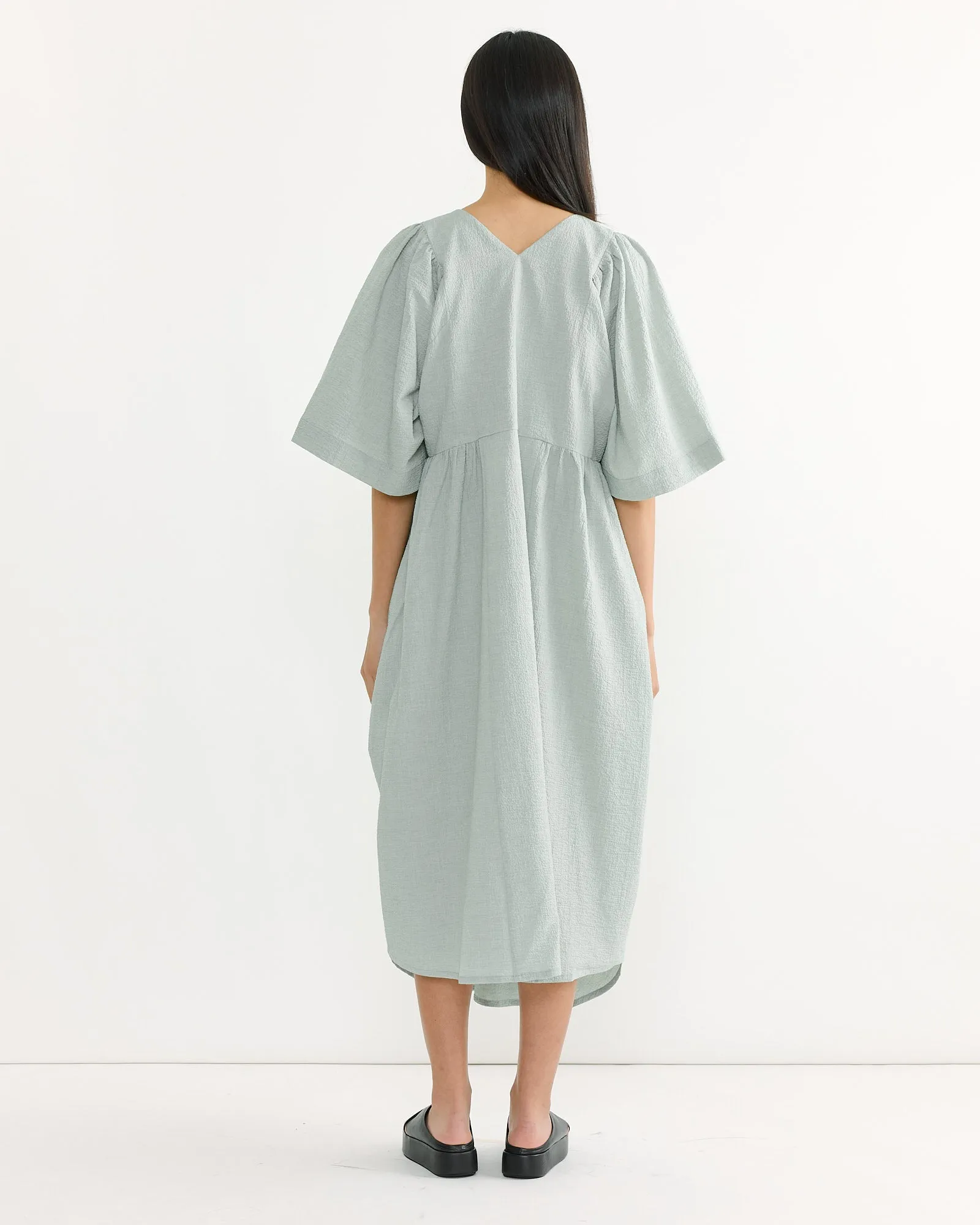 Pump Dress in Moss Green