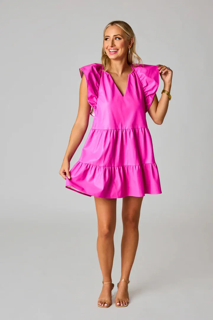 Ronnie Faux Leather Dress