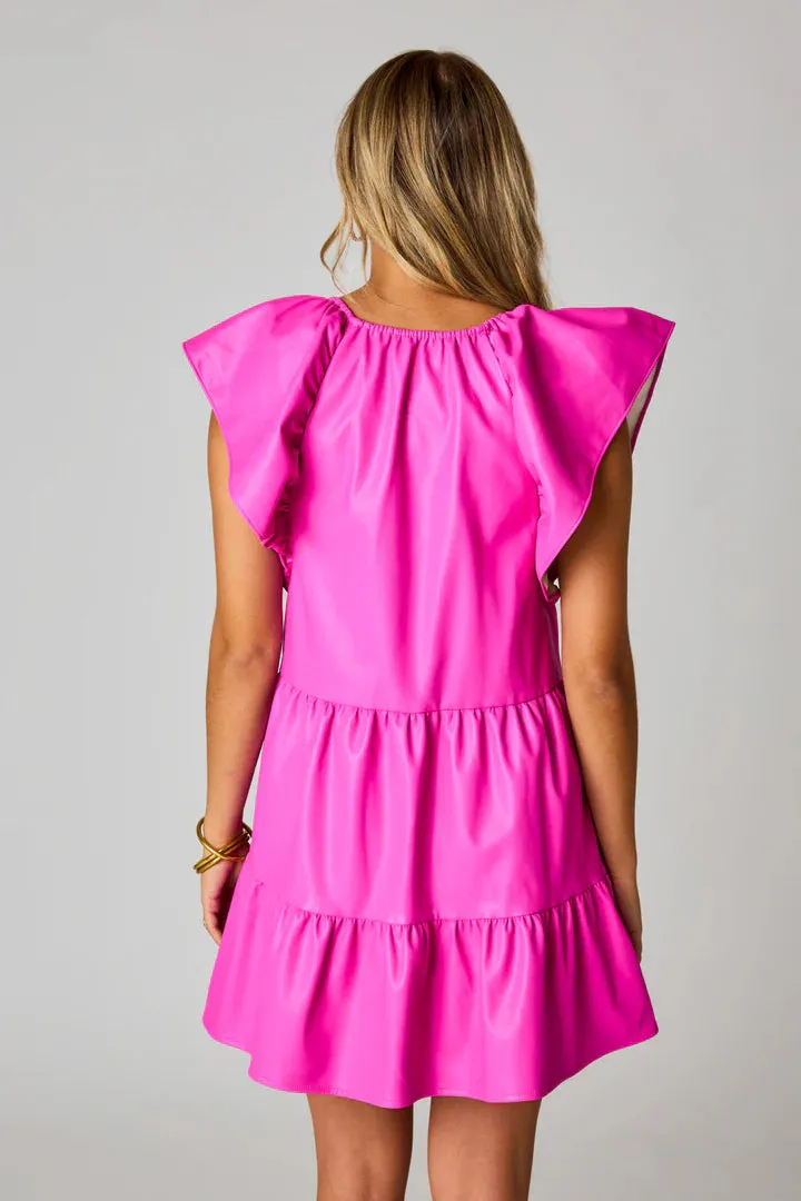 Ronnie Faux Leather Dress