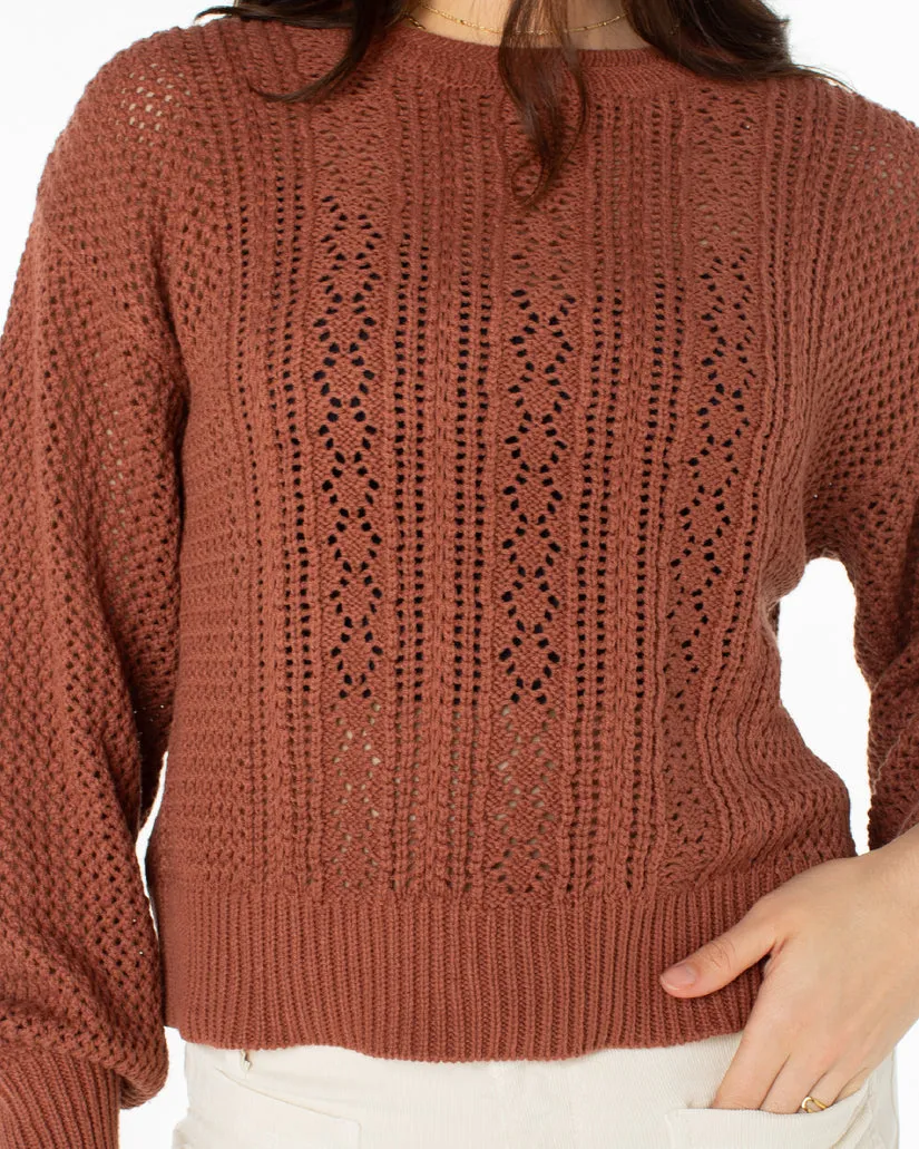 Roxy Daybreak Sweatshirt-Russet