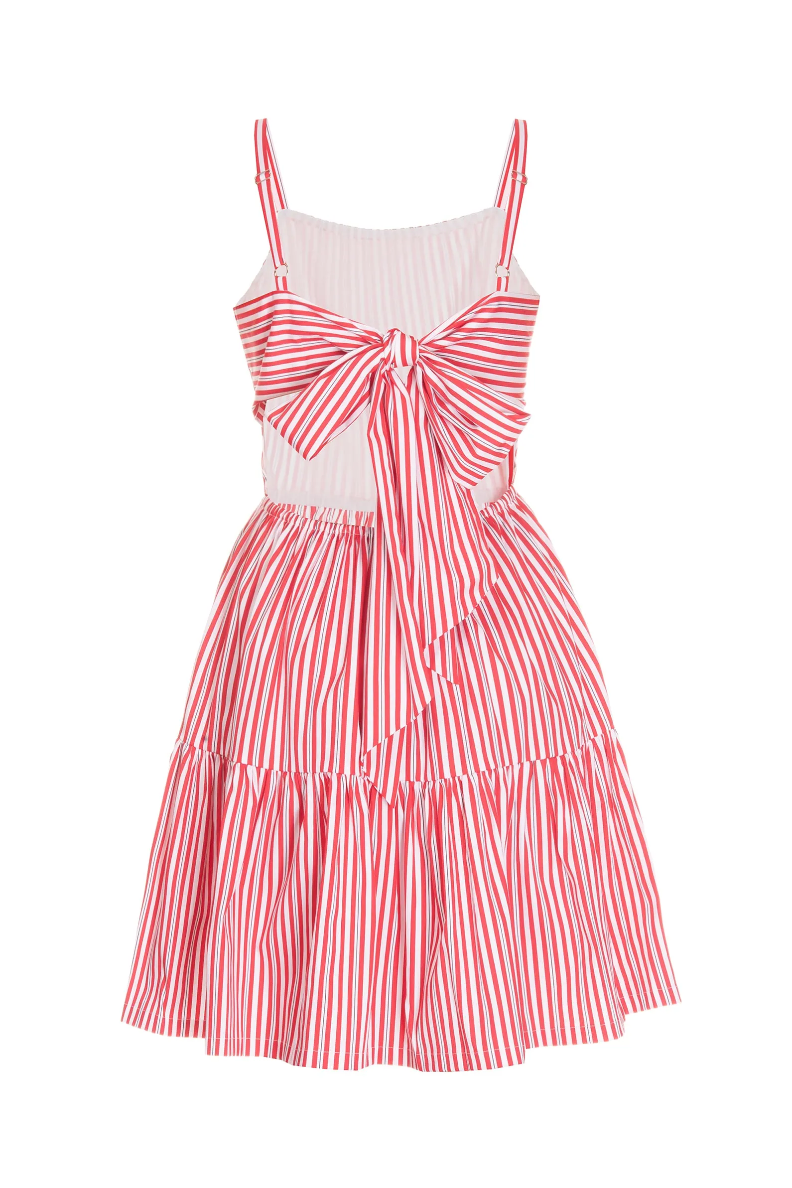 Rubi Red Cotton Mini Dress