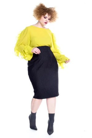 Ruffle Sleeved Rae Blouse- JIBRI