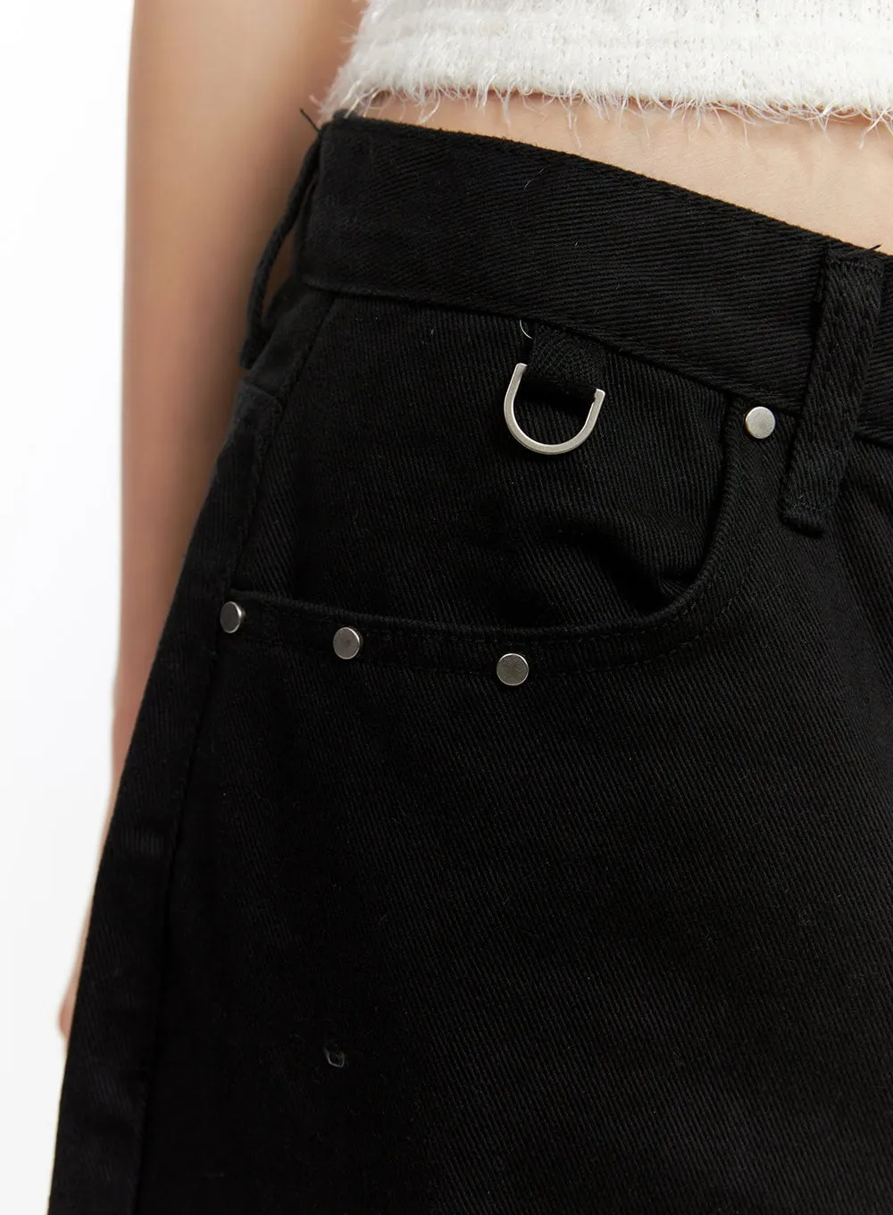 Studded Comfy Wide-Fit Pants CN416