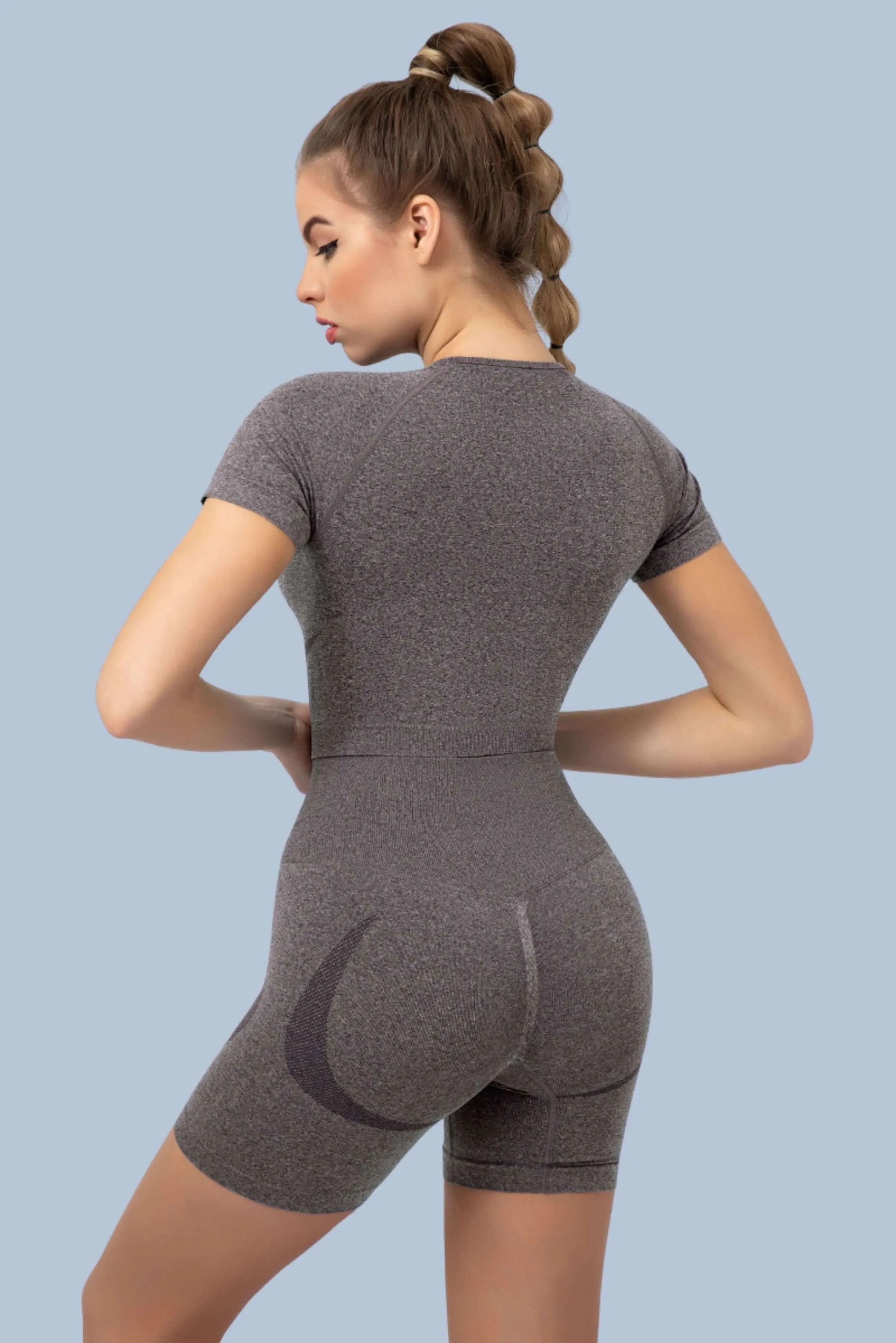 Superfit Breathable Seamless Short Yoga Sets