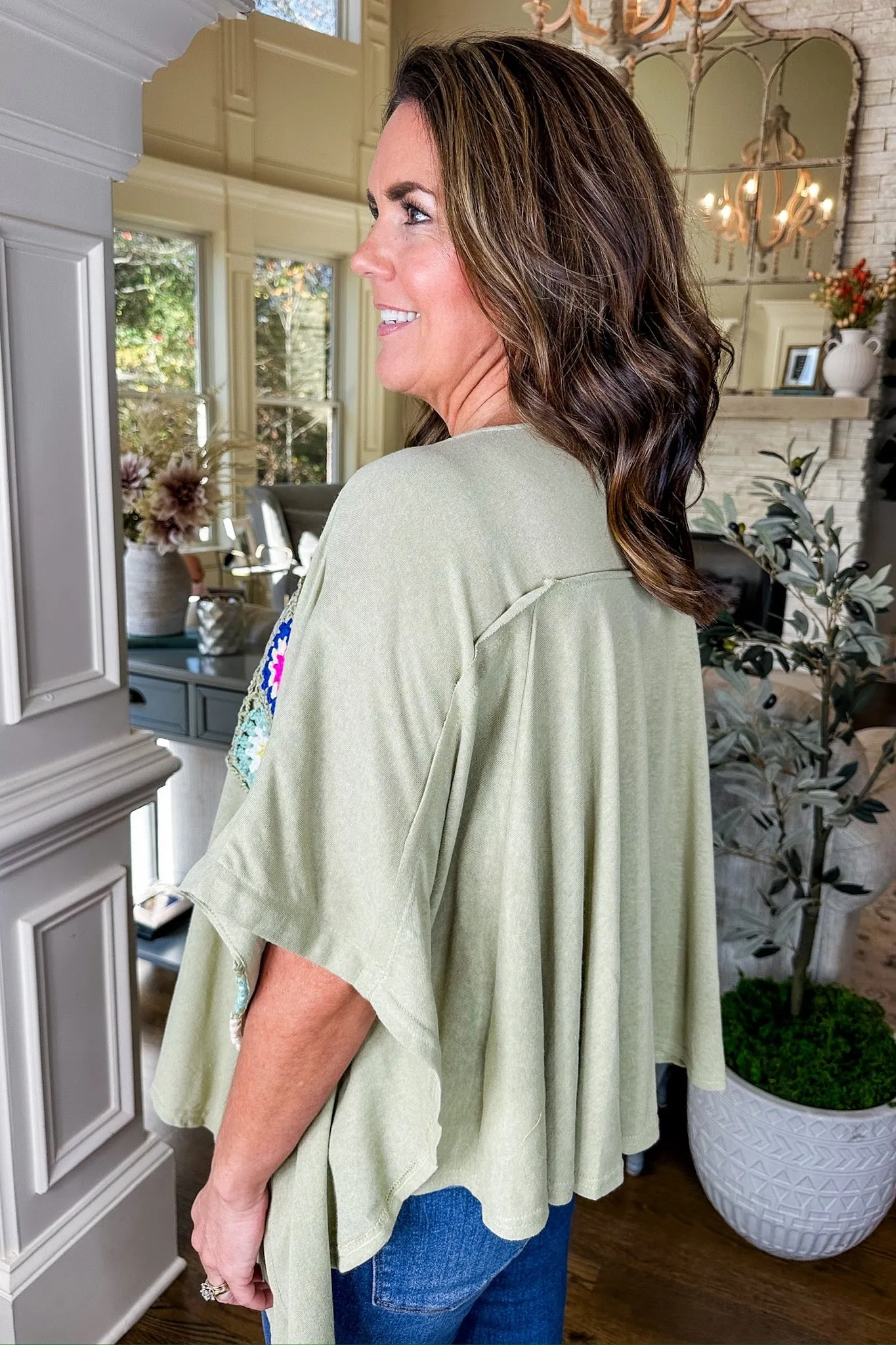 The Brittany Top in Sage