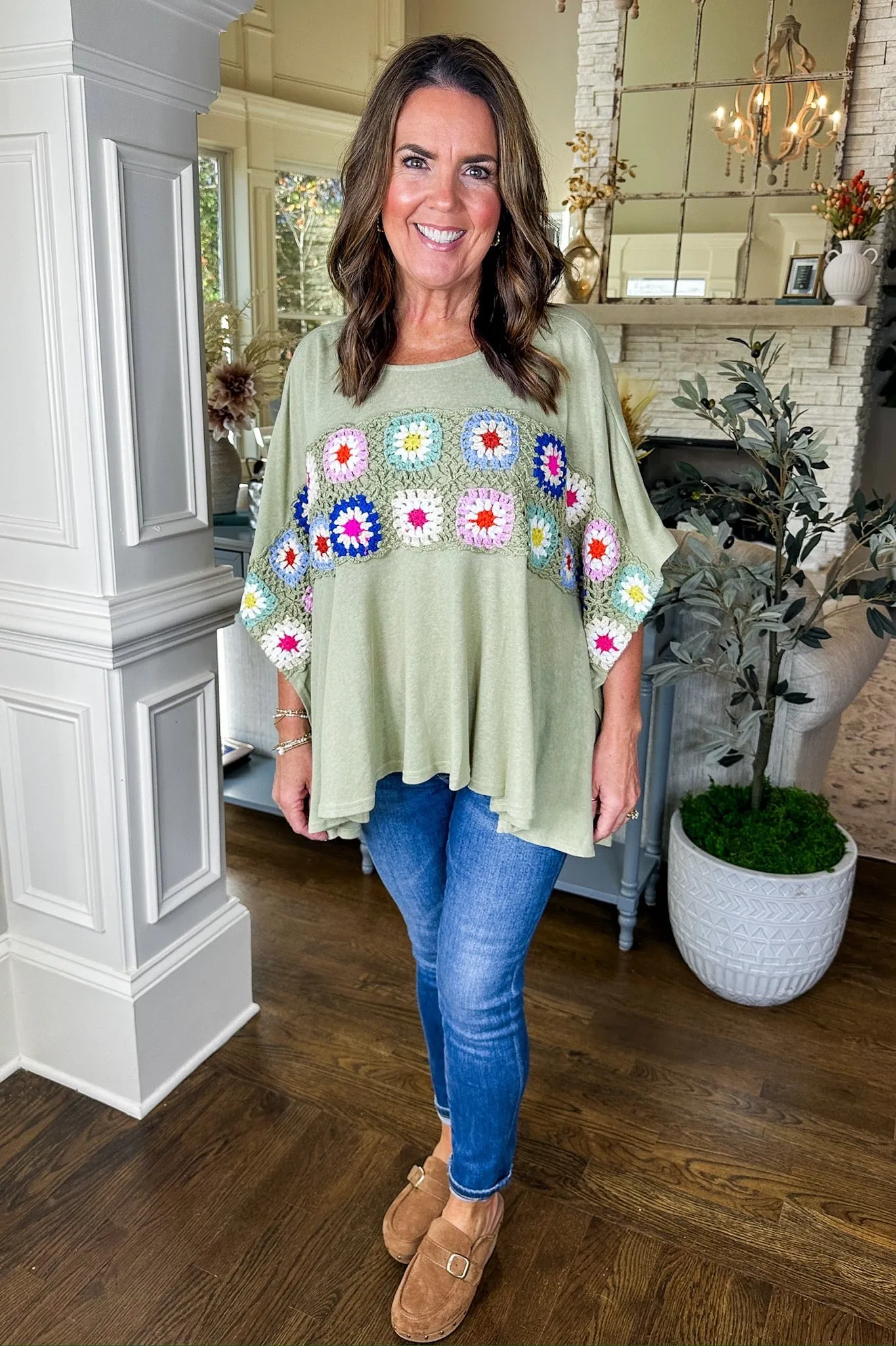 The Brittany Top in Sage